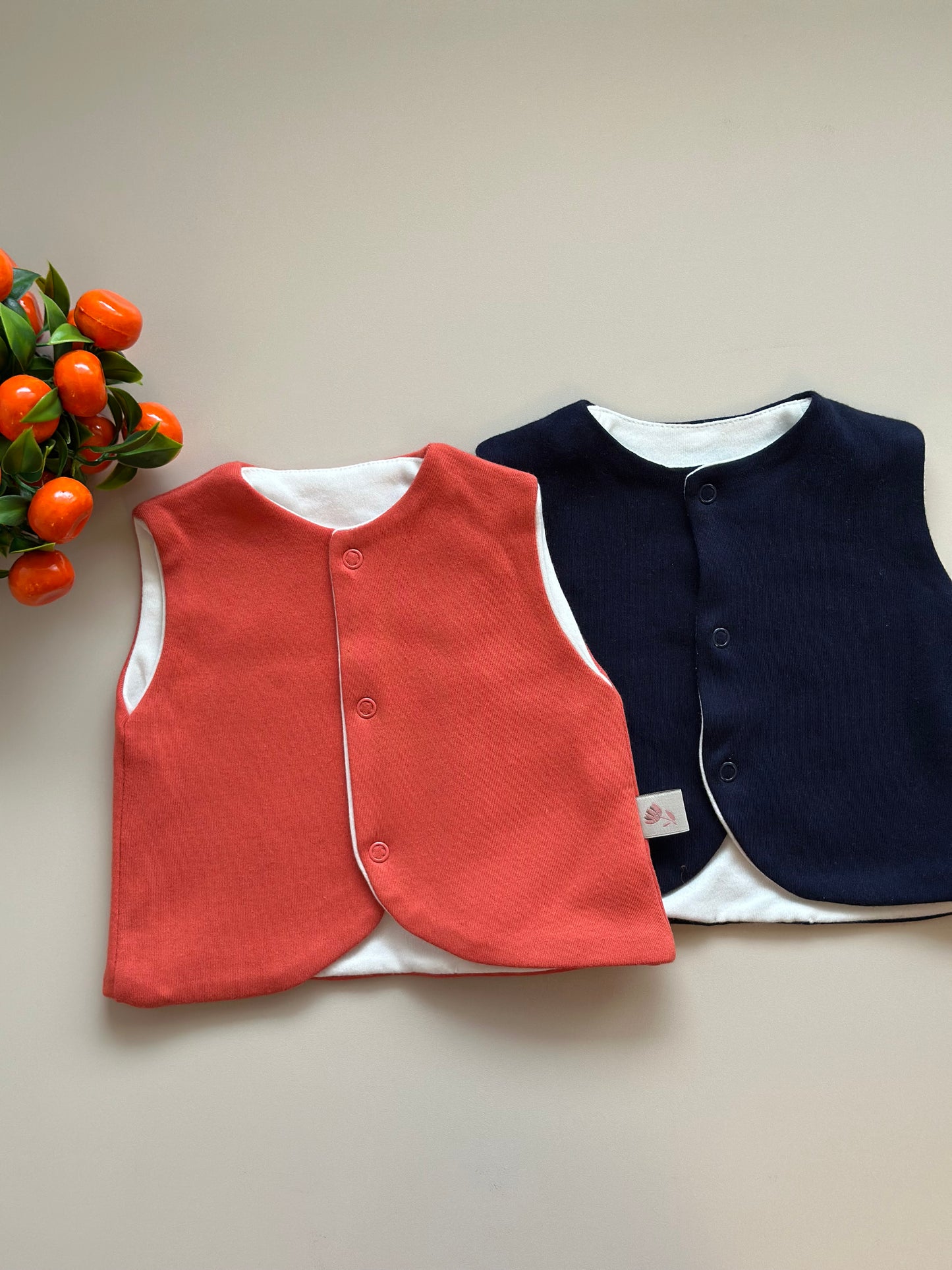 2'li Yelek - Lacivert & Kiremit