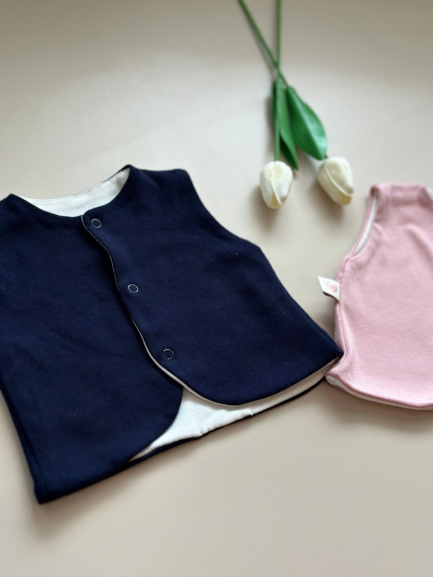 2'li Yelek - Lacivert & Pembe