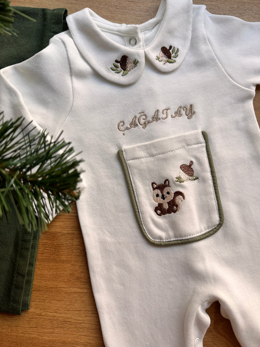 Orman Serisi - Sincap (Tulum, Şapka, Battaniye ve Yastık)