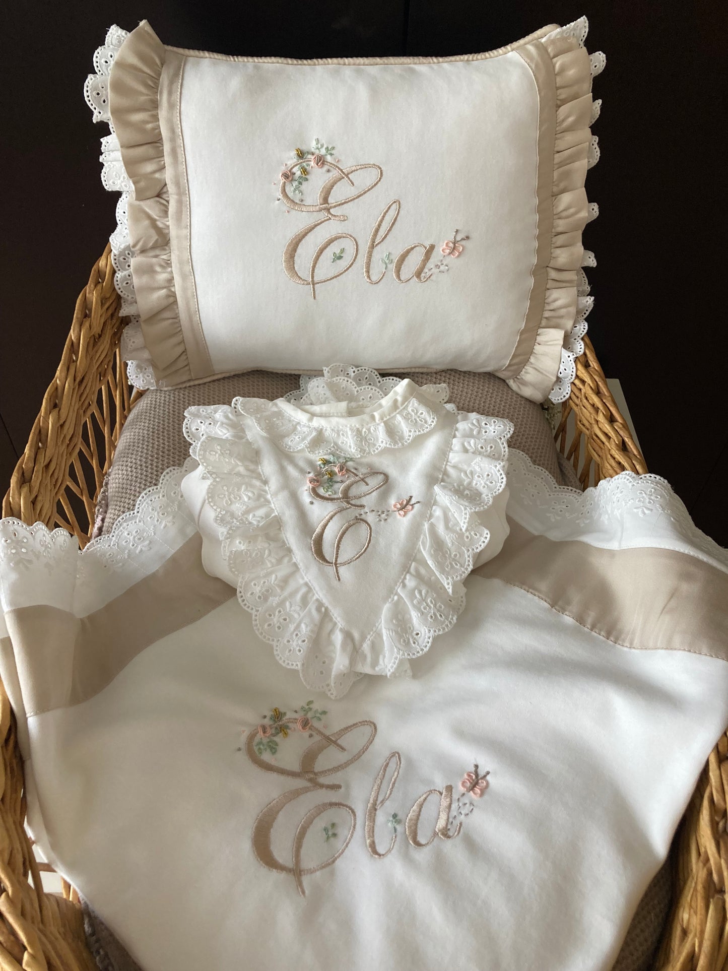 Rüya Takım - Sütlü Kahve (Tulum şapka yastık battaniye set)