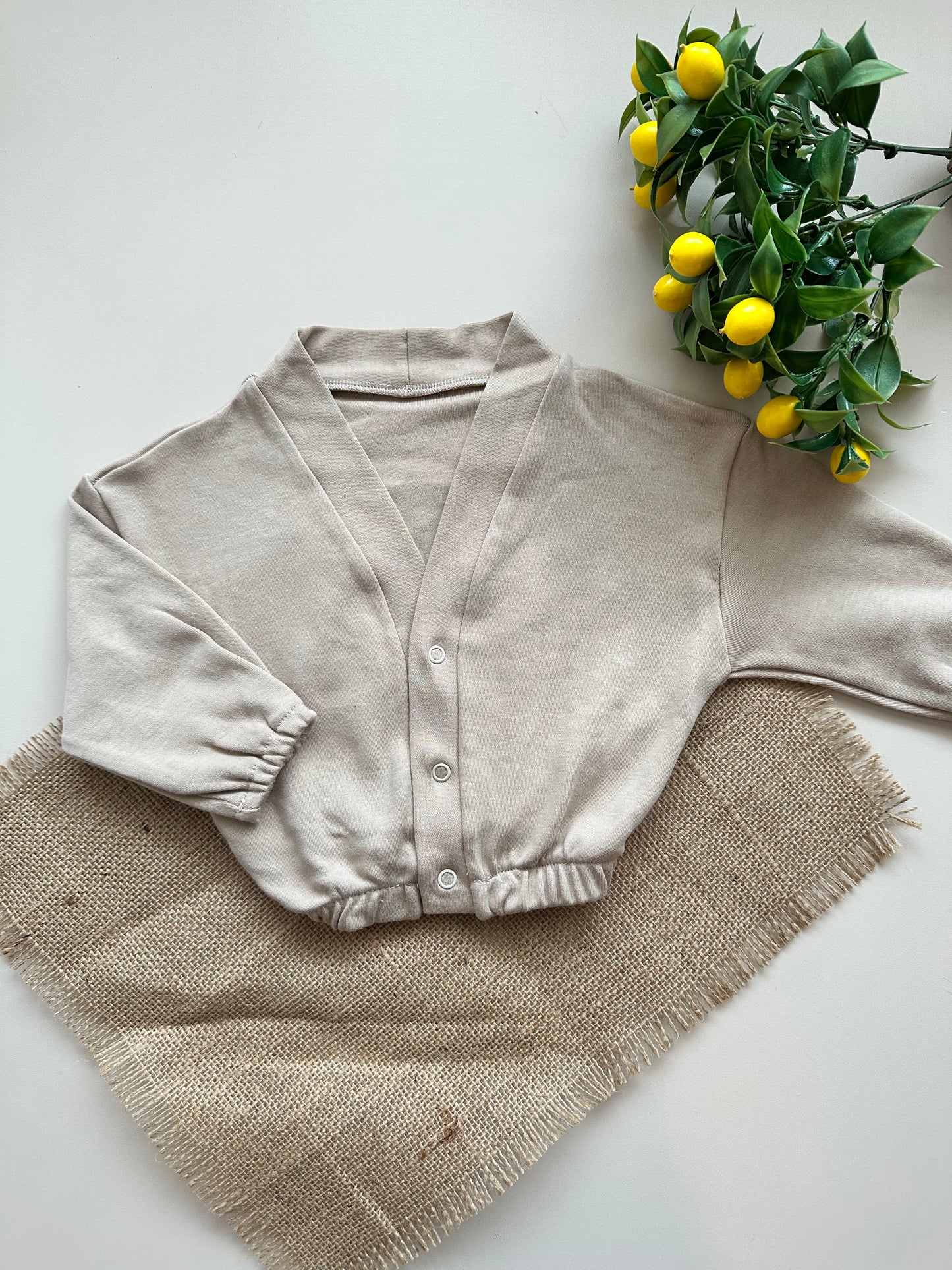 Sütlü Kahve Penye Ceket - %100 Pamuk