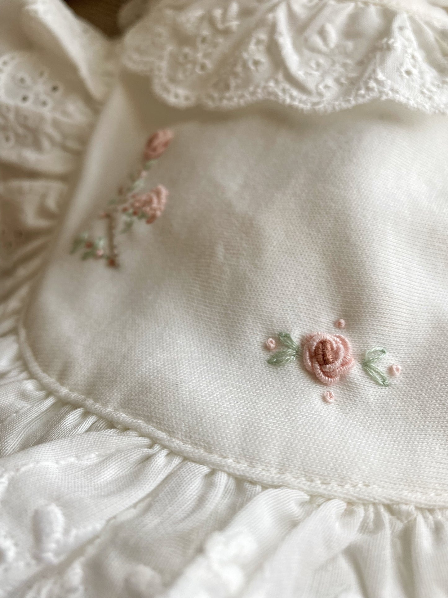 Scalloped Branch Flowered Overalls Hat