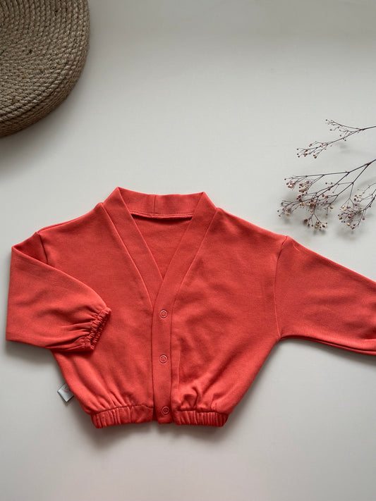 Kiremit Penye Ceket - %100 Pamuk