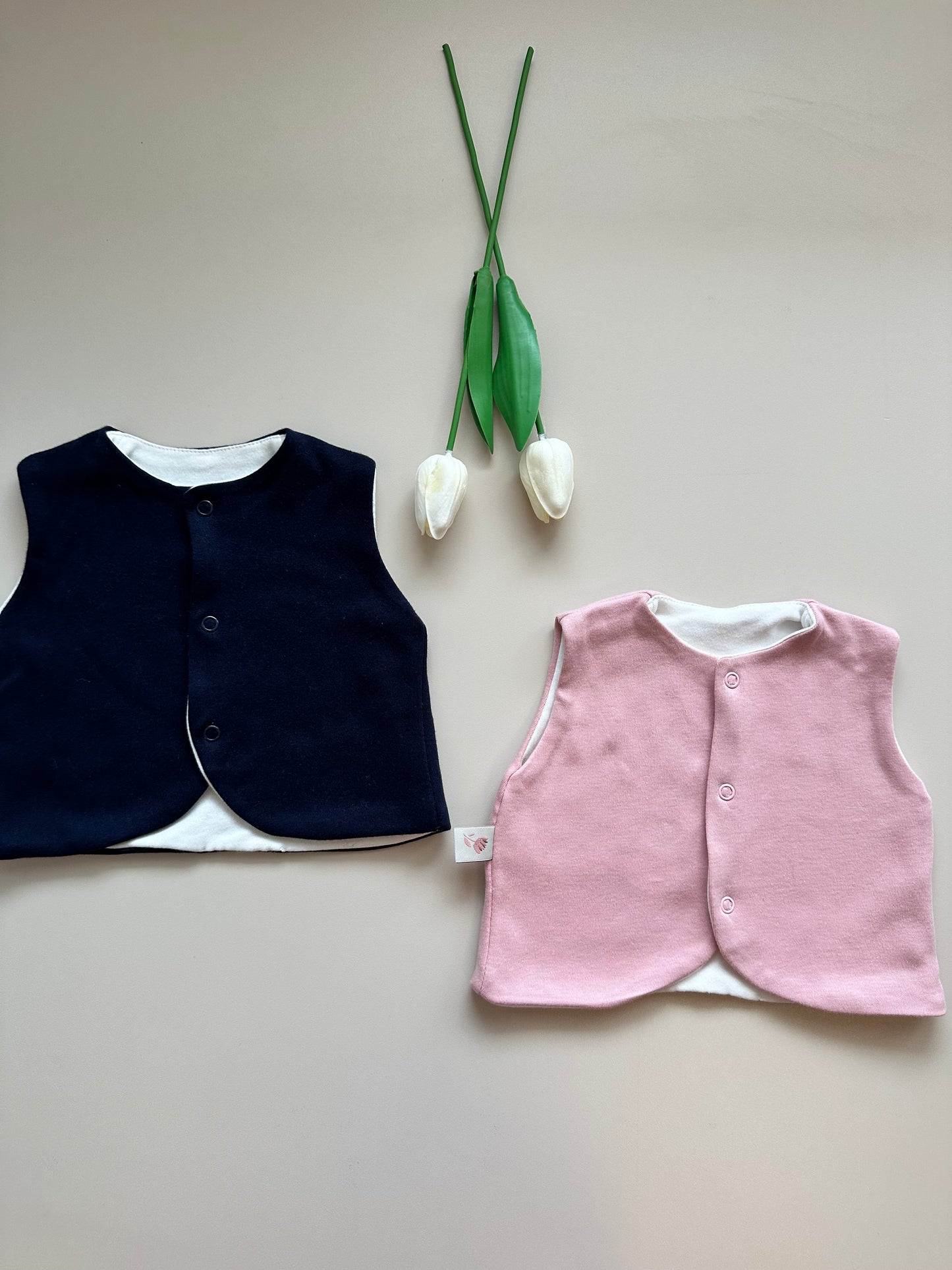 2'li Yelek - Lacivert & Pembe