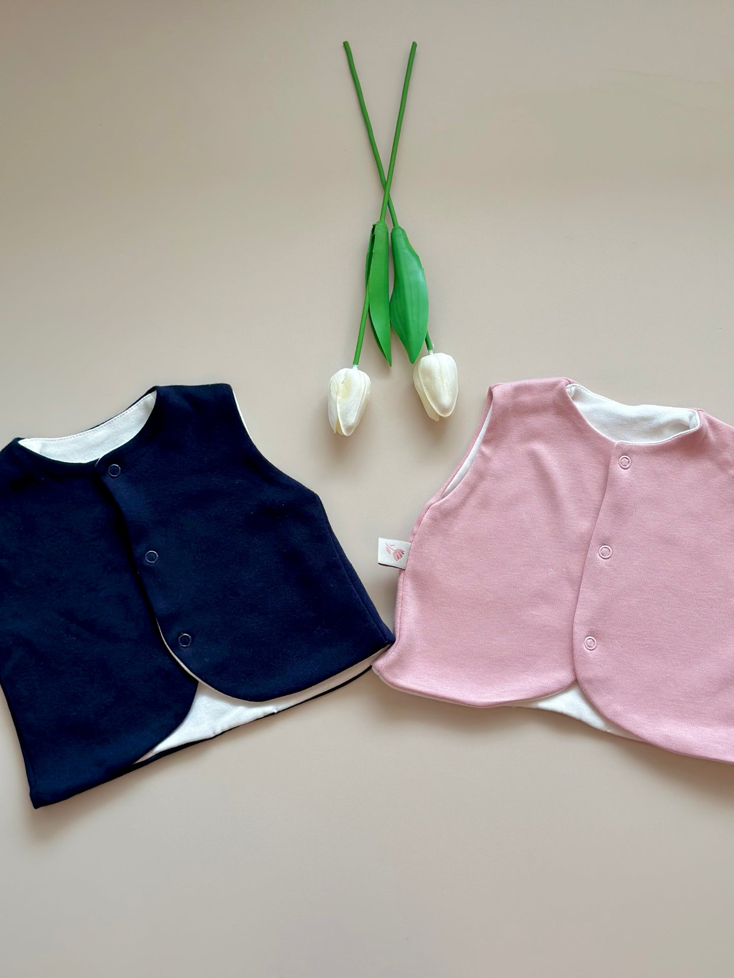 2'li Yelek - Lacivert & Pembe