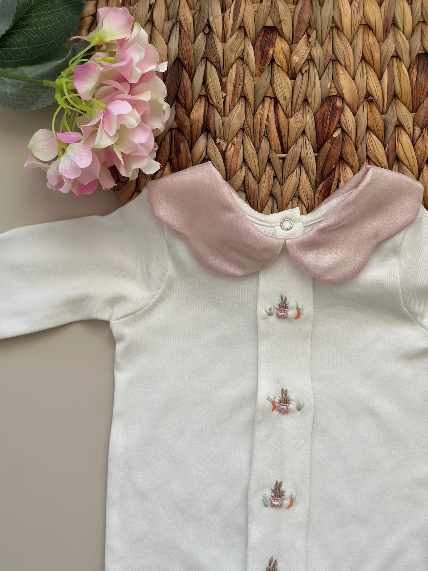 Pink Carrot Bunny Jumpsuit and Hat