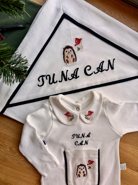 Orman Serisi - Kirpi (Tulum, Şapka, Battaniye ve Yastık)