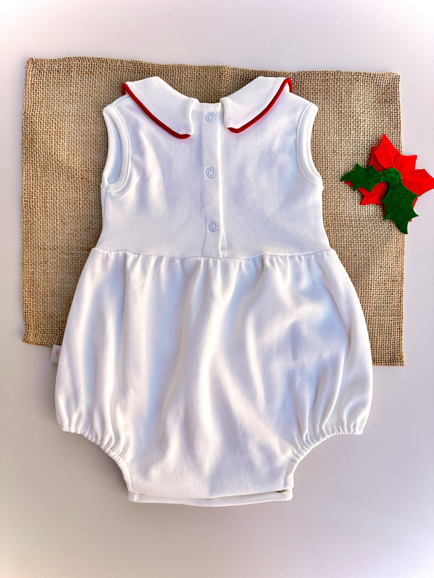 Baby Cherry Nakışlı Penye Kız Bebek Yazlık Romper