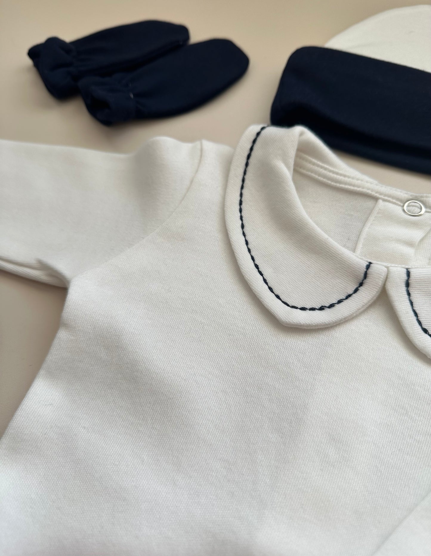 Navy Blue 4 Piece Hospital Set (Body, Pants, Beanie and Gloves)