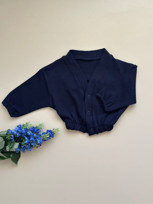 Lacivert Penye Ceket - %100 Pamuk