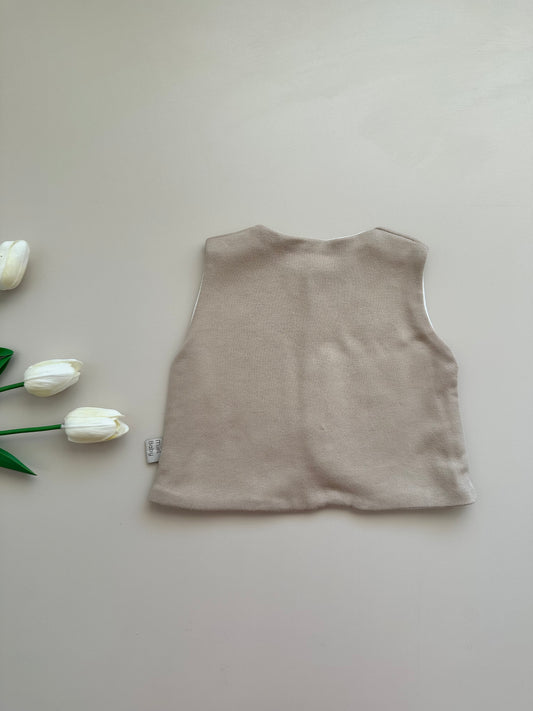 Sütlü Kahve Çift Taraflı Yelek