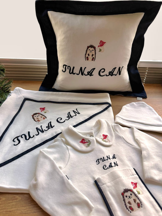 Orman Serisi - Kirpi (Tulum, Şapka, Battaniye ve Yastık)