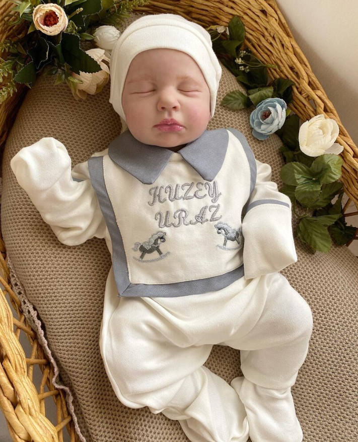 Gray Horse Bib Overalls and Hat