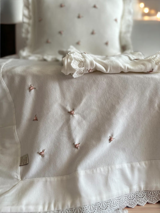 Multi-Flower Set (Overalls, hat, blanket, pillow)