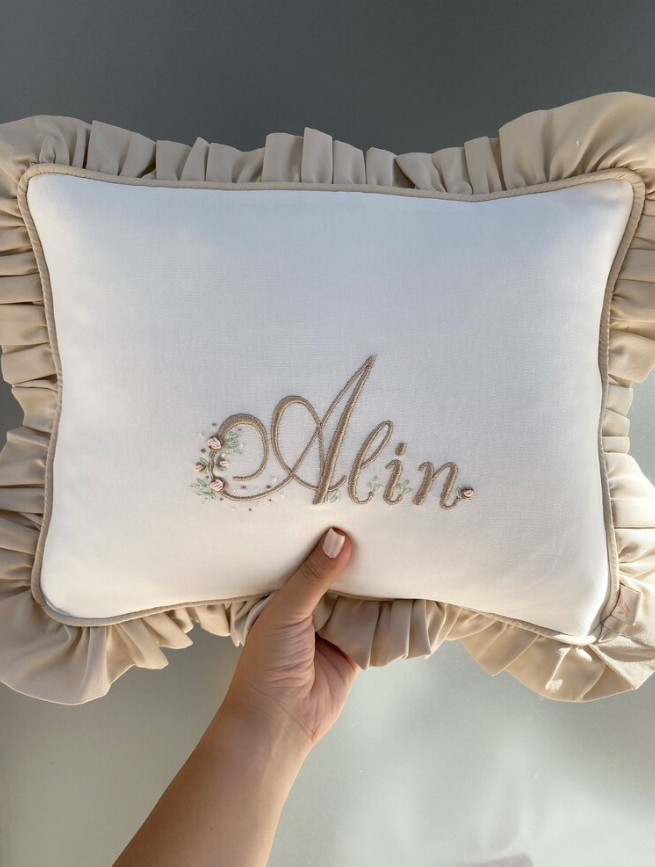 Milk Coffee Rococo Pillow